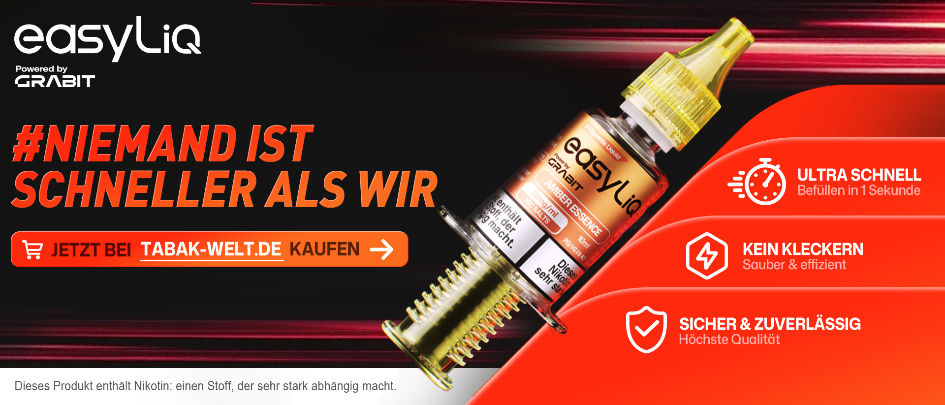 Tabak Welt easyLiQ banner